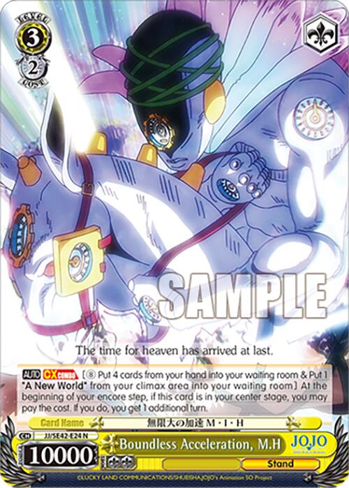 Image of Boundless Acceleration, M.H (JJ/SE42-E24 N) [JoJo's Bizarre Adventure: Golden Wind]