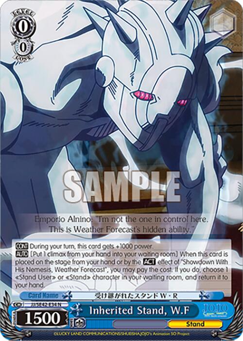 Image of Inherited Stand, W.F (JJ/SE42-E34 N) [JoJo's Bizarre Adventure: Golden Wind]
