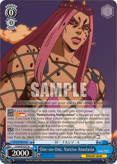 Image of One-on-One, Narciso Anastasia (JJ/SE42-E37 N) [JoJo's Bizarre Adventure: Golden Wind]