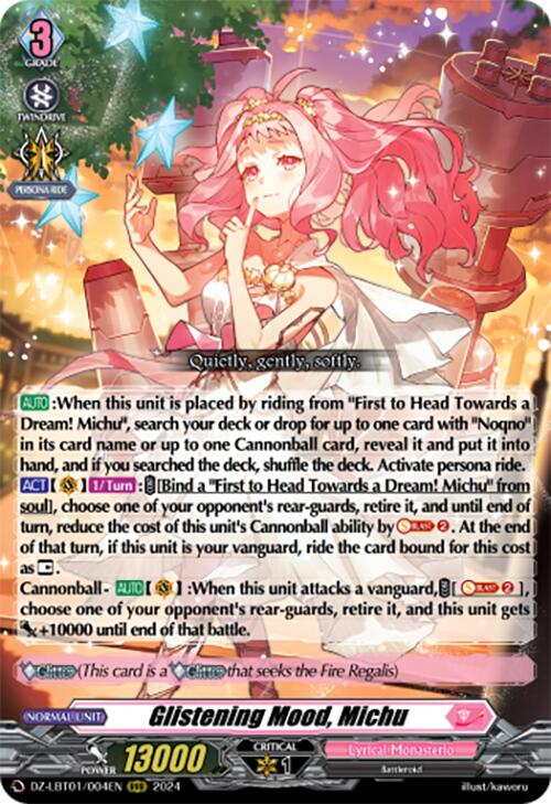 Image of Glistening Mood, Michu (DZ-LBT01/004EN) [Lyrical Monasterio Sparkling Stars!]