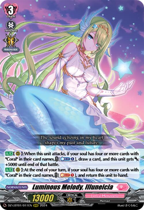 Image of Luminous Melody, Illuneicia (DZ-LBT01/011EN) [Lyrical Monasterio Sparkling Stars!]