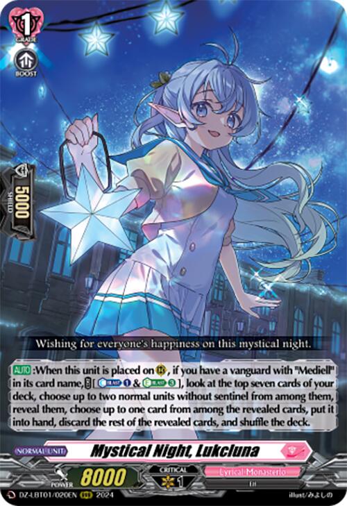 Image of Mystical Night, Lukcluna (DZ-LBT01/020EN) [Lyrical Monasterio Sparkling Stars!]