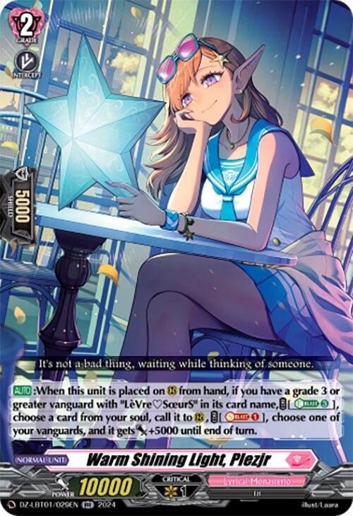 Image of Warm Shining Light, Plezjr (DZ-LBT01/029EN) [Lyrical Monasterio Sparkling Stars!]