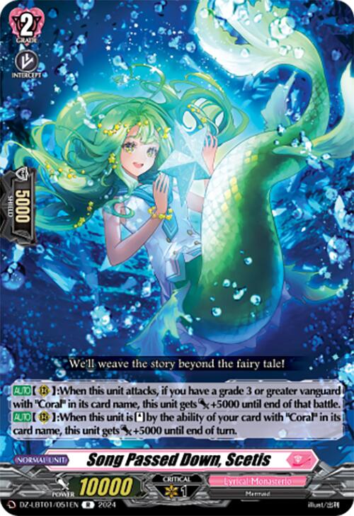 Image of Song Passed Down, Scetis (DZ-LBT01/051EN) [Lyrical Monasterio Sparkling Stars!]