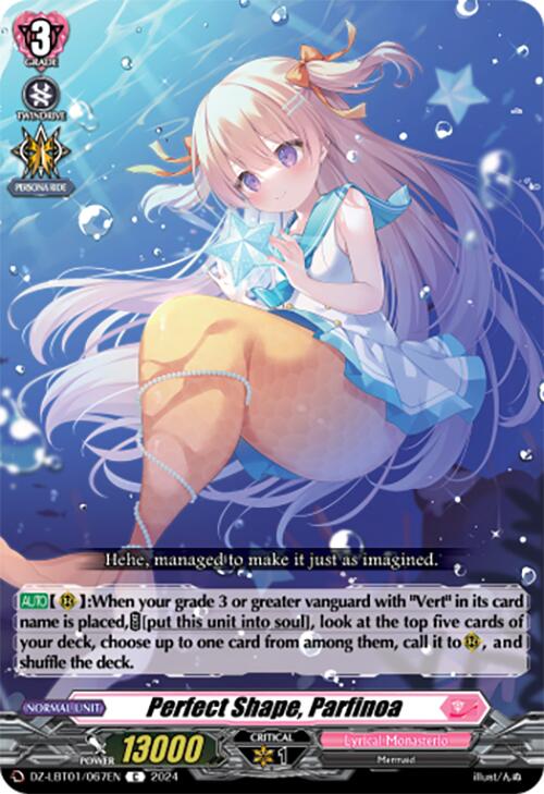 Image of Perfect Shape, Parfinoa (DZ-LBT01/067EN) [Lyrical Monasterio Sparkling Stars!]