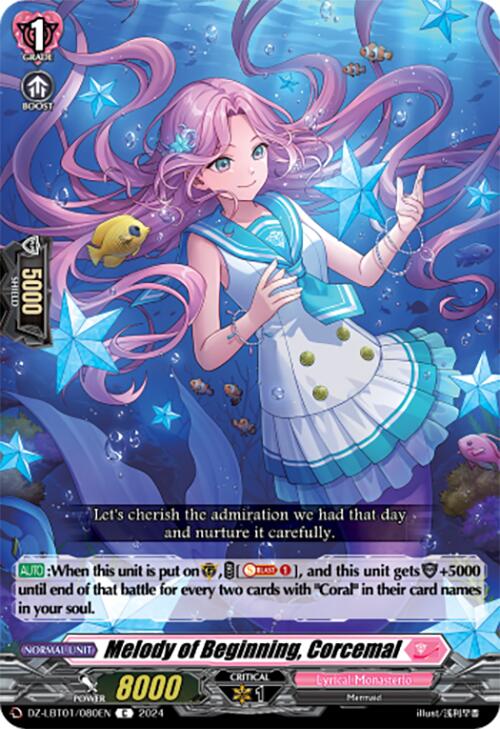Image of Melody of Beginning, Corcemal (DZ-LBT01/080EN) [Lyrical Monasterio Sparkling Stars!]