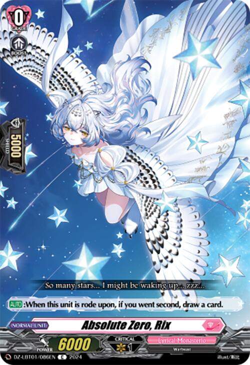 Image of Absolute Zero, Rix (DZ-LBT01/086EN) [Lyrical Monasterio Sparkling Stars!]