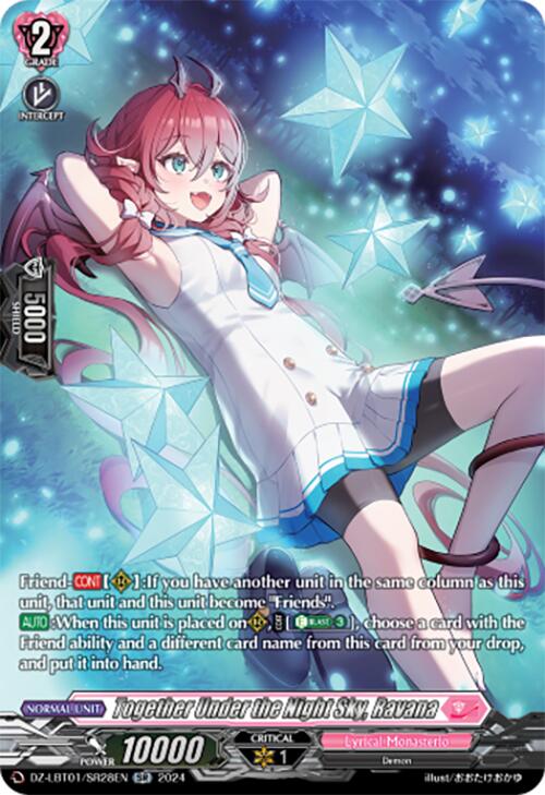 Image of Together Under the Night Sky, Ravana (DZ-LBT01/SR28EN) [Lyrical Monasterio Sparkling Stars!]