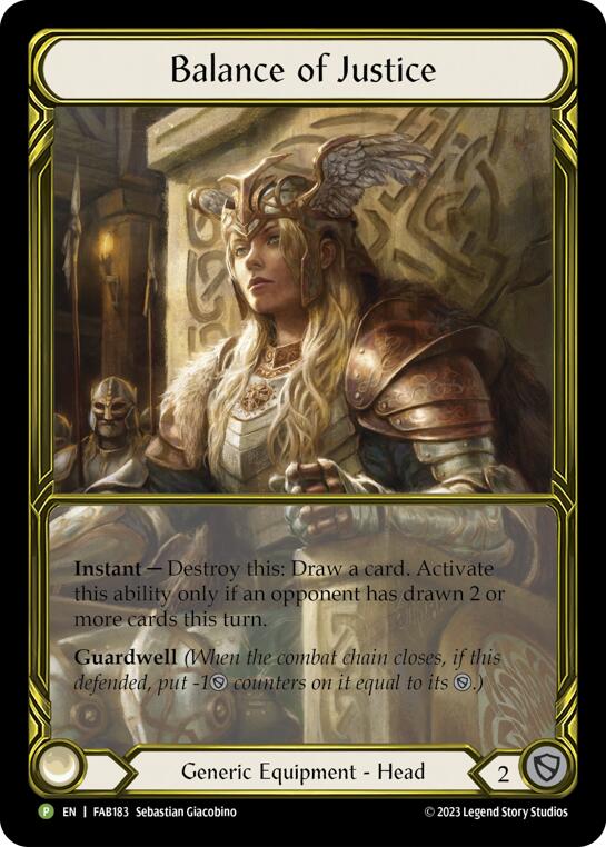Image of Balance of Justice [FAB183] (Promo)  Cold Foil