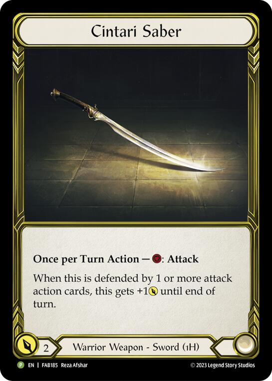 Cintari Saber [FAB185] (Promo)  Cold Foil