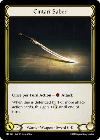 Cintari Saber [FAB185] (Promo)  Cold Foil