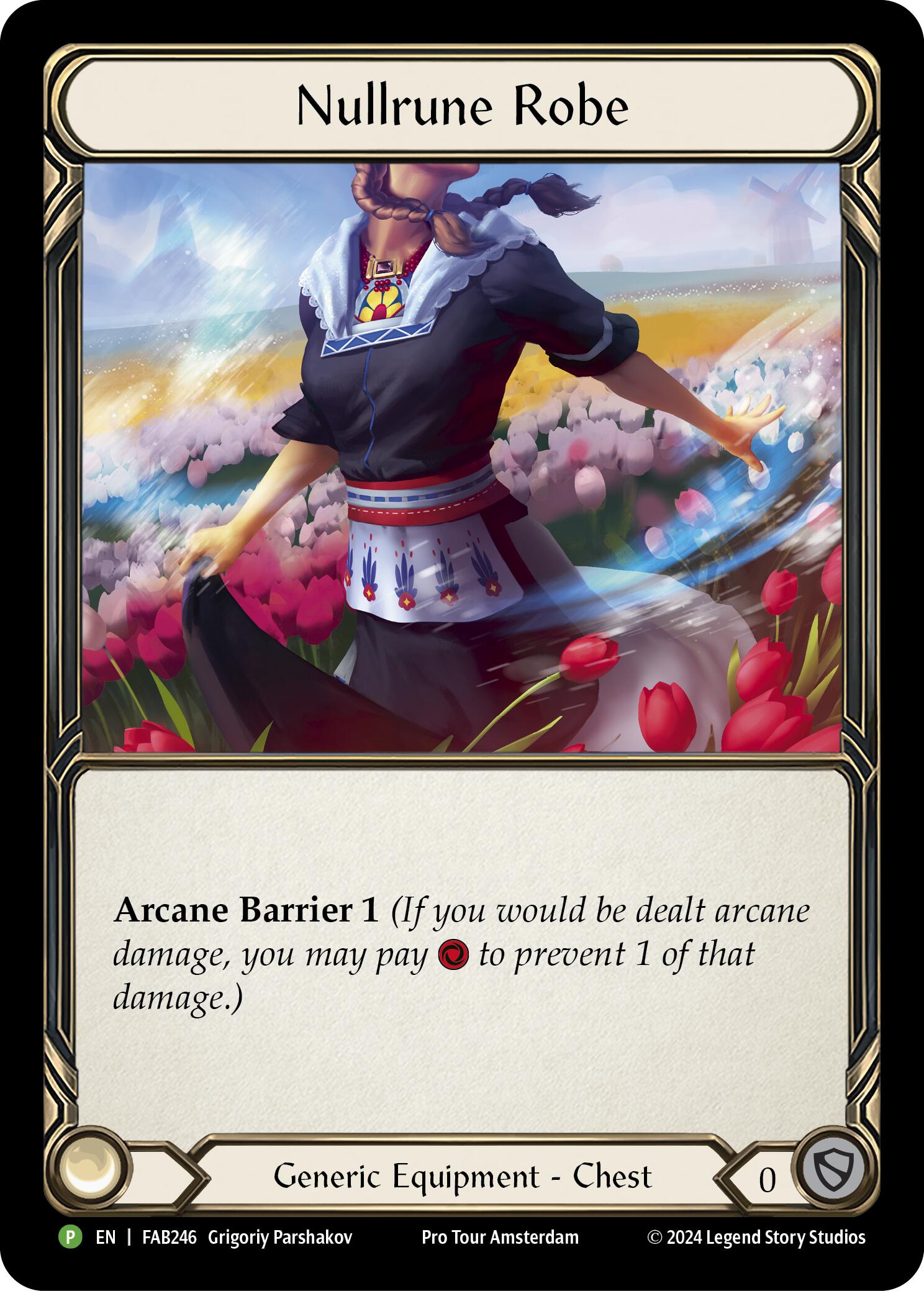 Image of Nullrune Robe (Cold Foil) [FAB246] (Promo)  Rainbow Foil