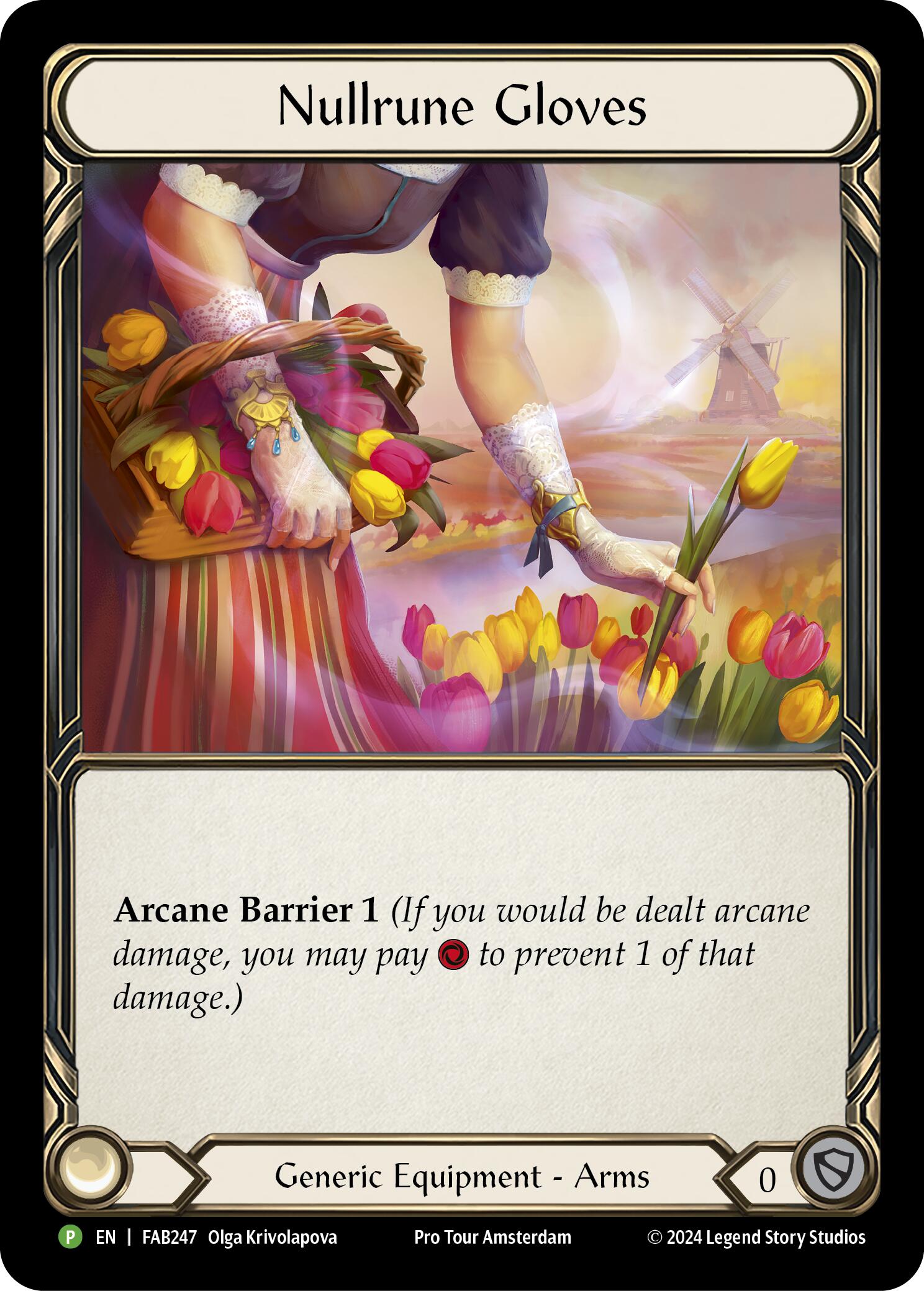 Image of Nullrune Gloves (Cold Foil) [FAB247] (Promo)  Rainbow Foil