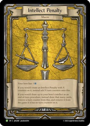 Image of Intellect Penalty (Cold Foil) [JDG000] (Promo)  Rainbow Foil