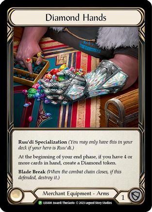 Image of Diamond Hands (Cold Foil) [LSS008] (Promo)  Rainbow Foil