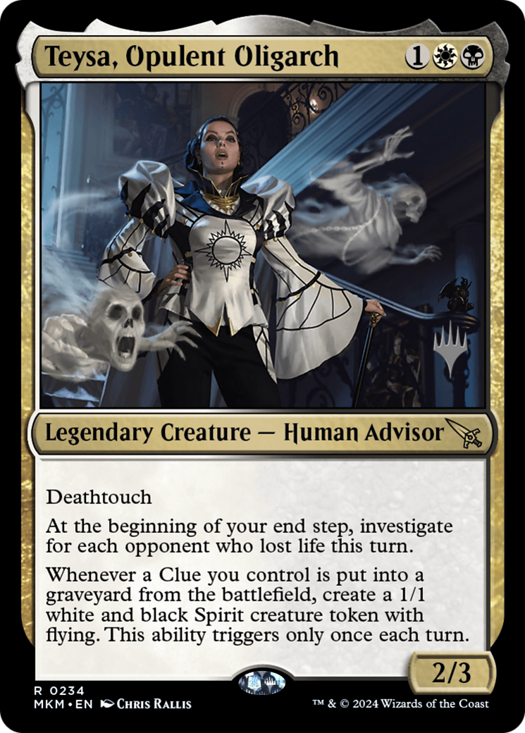 Image of Teysa, Opulent Oligarch (Promo Pack) [Murders at Karlov Manor Promos]