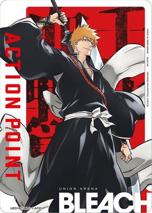 Image of Action Point Card (AP01) (Ichigo Kurosaki) (UE01BT/BLC-1-AP01) - UE01BT BLEACH ThousandYear Blood War