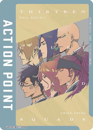 Image of Action Point Card (AP06) (Thirteen Court Guard Squads) (UE01BT/BLC-1-AP06) - UE01BT BLEACH ThousandYear Blood War Foil