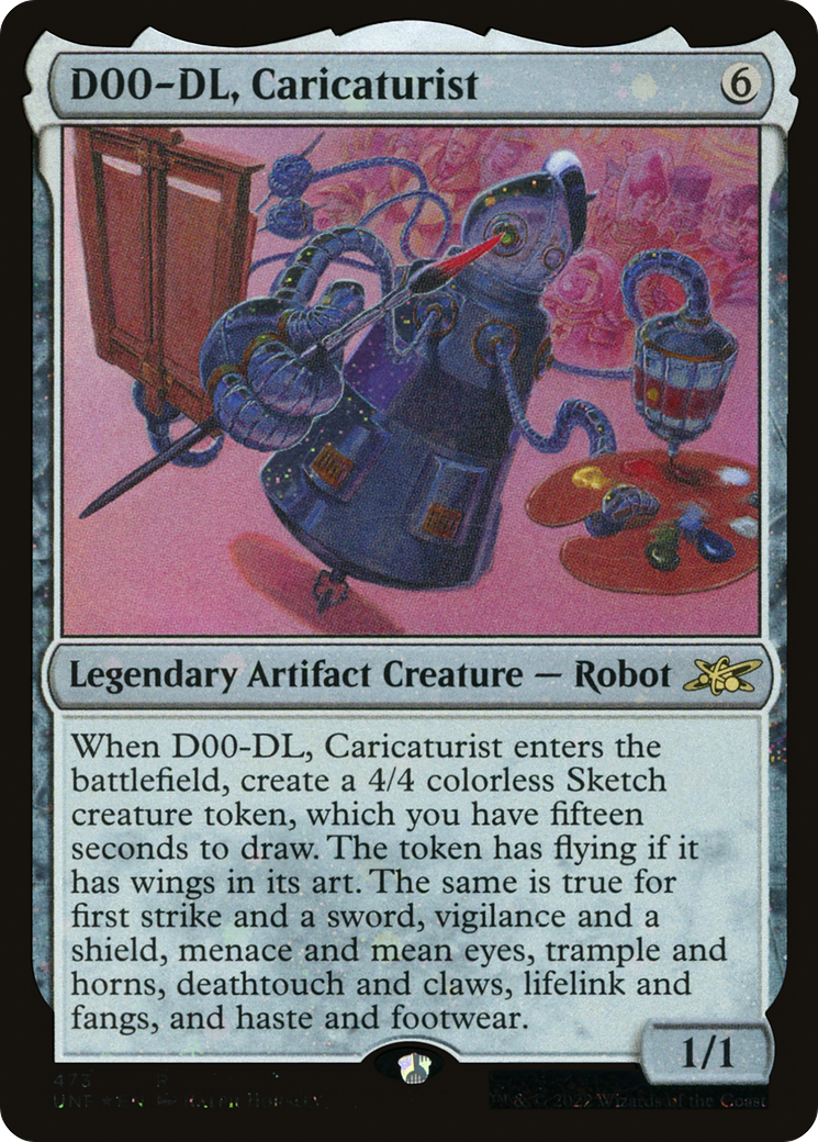 Image of D00-DL, Caricaturist (Galaxy Foil) [Unfinity]