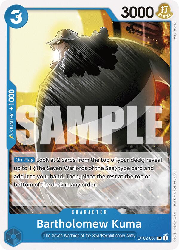 Image of Bartholomew Kuma [Starter Deck: Blue Donquixote Doflamingo]