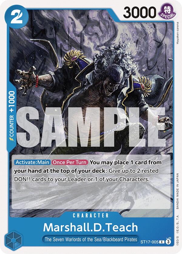 Image of Marshall.D.Teach [Starter Deck: Blue Donquixote Doflamingo]