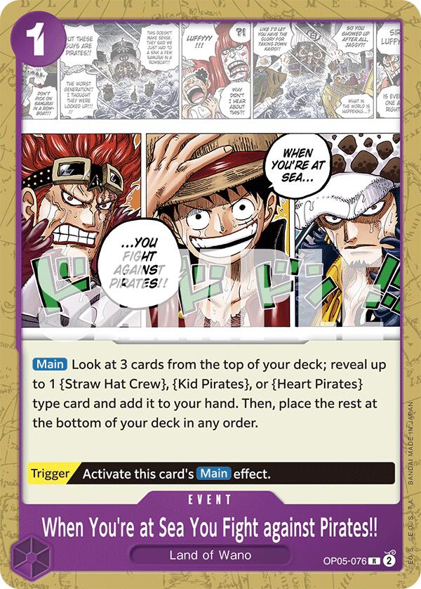 Image of When You're at Sea You Fight against Pirates!! [Starter Deck: PURPLE Monkey.D.Luffy]