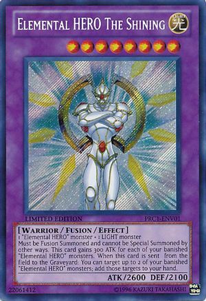 Image of Elemental Hero The Shining [PRC1-ENV01] Secret Rare