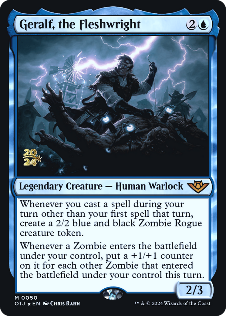 Image of Geralf, the Fleshwright [Outlaws of Thunder Junction Prerelease Promos]