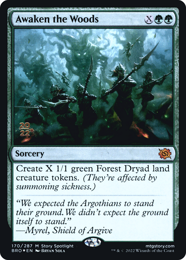 Image of Awaken the Woods [The Brothers' War Prerelease Promos]