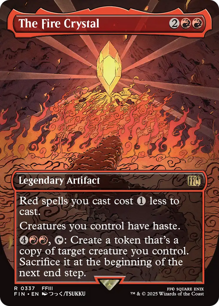 Image of The Fire Crystal (Borderless) [FINAL FANTASY]