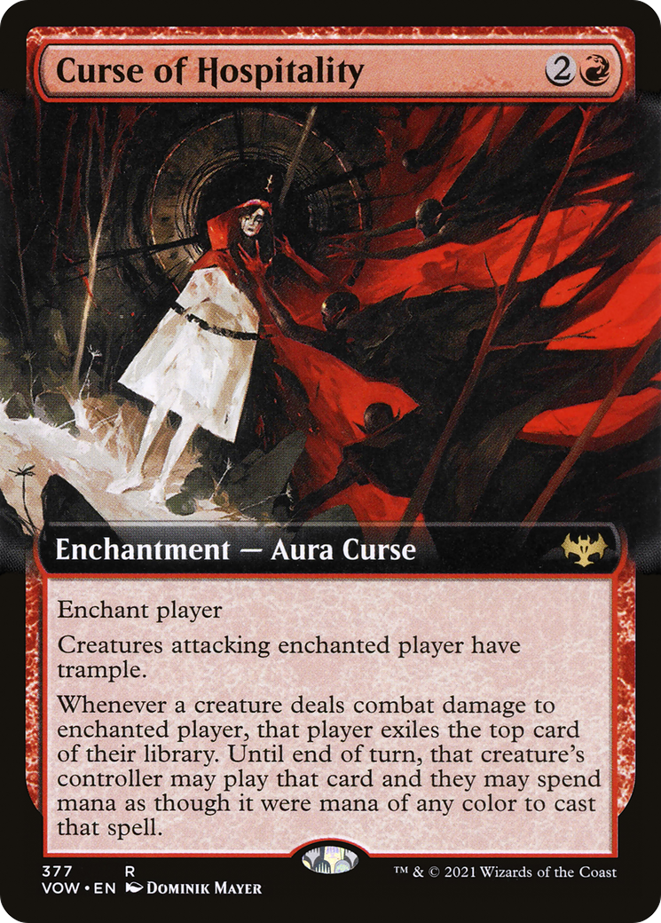 Image of Curse of Hospitality (Extended Art) [Innistrad: Crimson Vow]