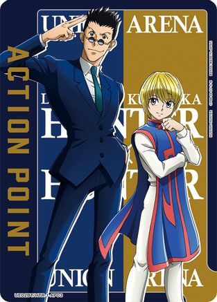 Image of Action Point Card (AP03) (Leorio/Kurapika) (UE02BT/HTR-1-AP03) - UE02BT HUNTER X HUNTER Foil