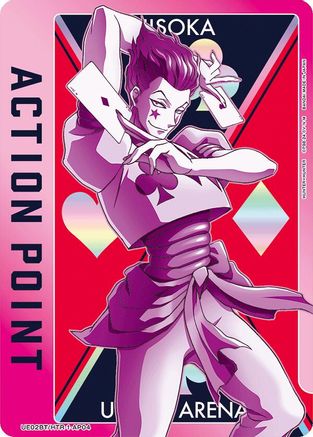 Image of Action Point Card (AP04) (Hisoka) (UE02BT/HTR-1-AP04) - UE02BT HUNTER X HUNTER Foil