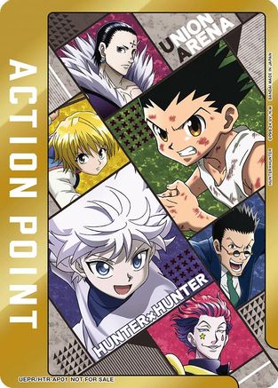 Image of Action Point Card (AP01) (Hunter x Hunter) (UEPR/HTR-AP01) - Union Arena Promotion Cards Foil