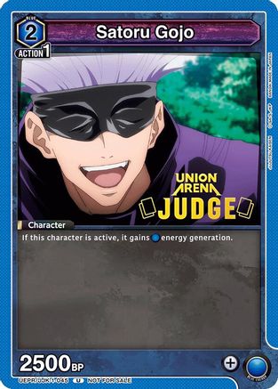 Image of Satoru Gojo (Judge Pack) (UEPR/JJK-1-045) - Union Arena Promotion Cards Foil