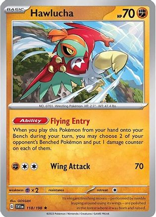 Image of Hawlucha (118/198) (Theme Deck Exclusive) [Scarlet & Violet: Base Set]