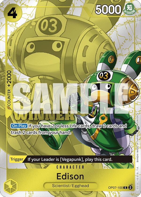 Image of Edison (Winner Pack 2024 Oct.-Dec.) [One Piece Promotion Cards]