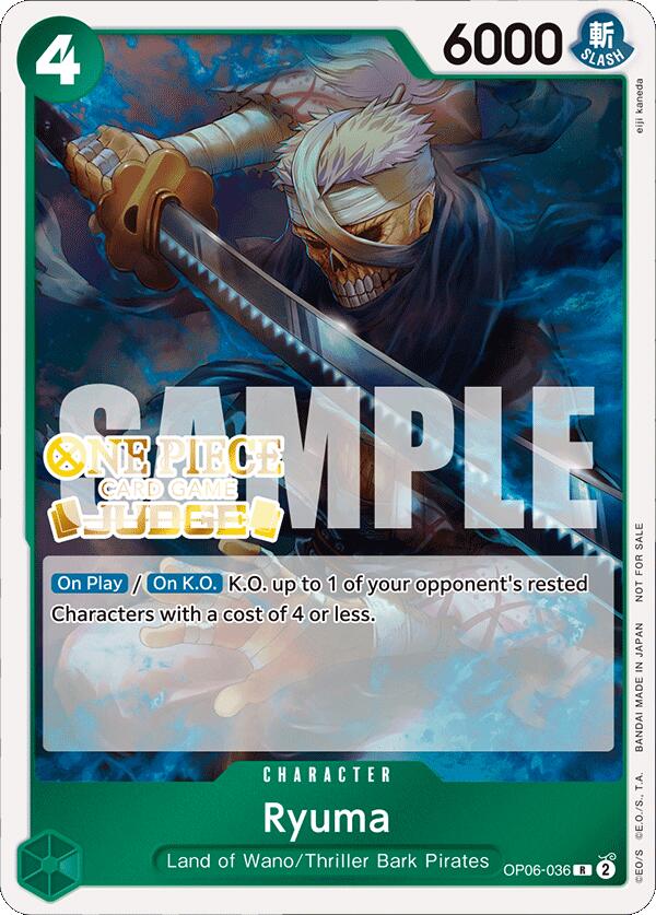 Image of Ryuma (Judge Pack Vol. 4) [One Piece Promotion Cards]