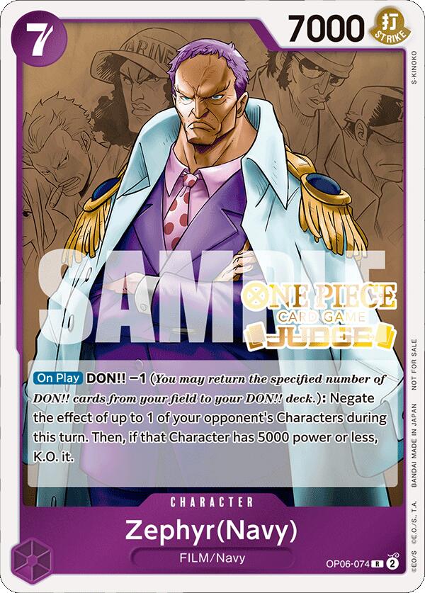 Image of Zephyr (Navy) (Judge Pack Vol. 4) [One Piece Promotion Cards]