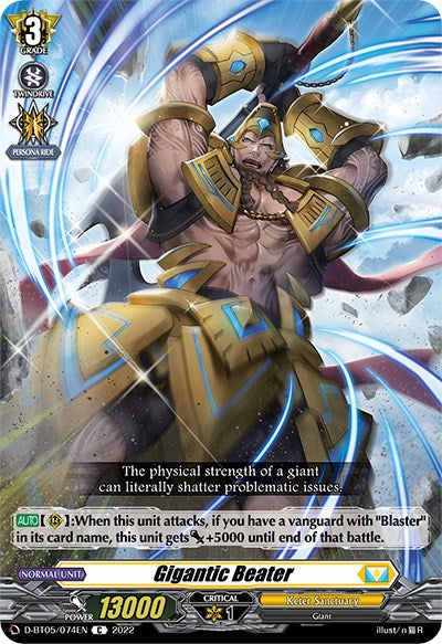 Image of Gigantic Beater (D-BT05/074EN) [Triumphant Return of the Brave Heroes]