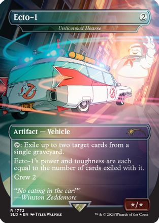Image of Ecto-1 - Unlicensed Hearse (Rainbow Foil) [Secret Lair Drop Series]