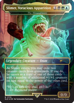 Image of Slimer, Voracious Apparition - The Mimeoplasm (Rainbow Foil) [Secret Lair Drop Series]