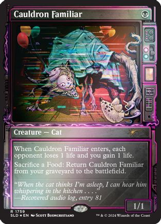 Image of Cauldron Familiar (Rainbow Foil) [Secret Lair Drop Series]