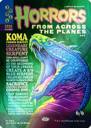 Image of Koma, Cosmos Serpent (Rainbow Foil) [Secret Lair Drop Series]
