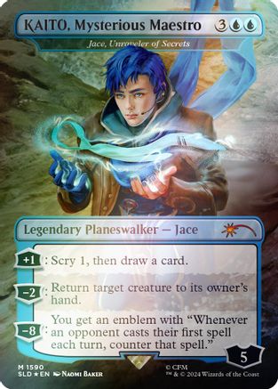 Image of KAITO, Mysterious Maestro - Jace, Unraveler of Secrets (Rainbow Foil) [Secret Lair Drop Series]