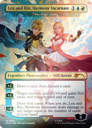 Image of Len and Rin, Harmony Incarnate - The Royal Scions (Rainbow Foil) [Secret Lair Drop Series]