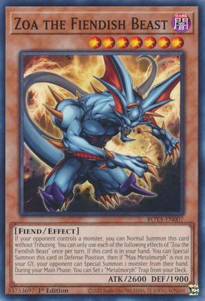 Image of Zoa the Fiendish Beast [ROTA-EN007] Common