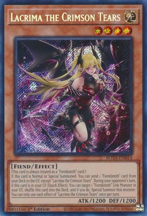Image of Lacrima the Crimson Tears [ROTA-EN014] Secret Rare