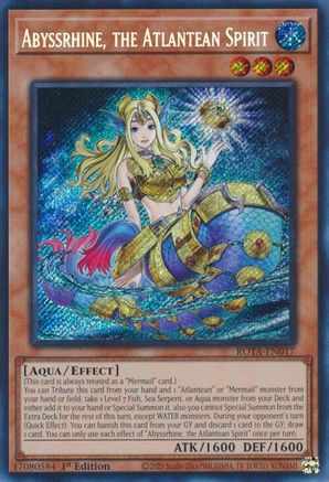 Image of Abyssrhine, the Atlantean Spirit [ROTA-EN017] Secret Rare
