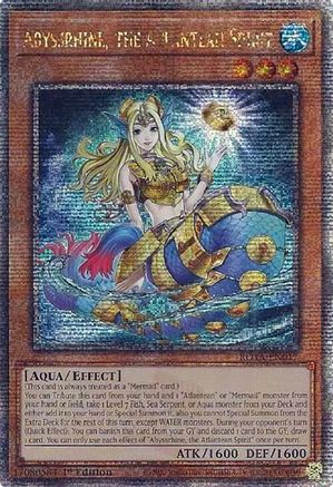 Image of Abyssrhine, the Atlantean Spirit (Quarter Century Secret Rare) [ROTA-EN017] Quarter Century Secret Rare